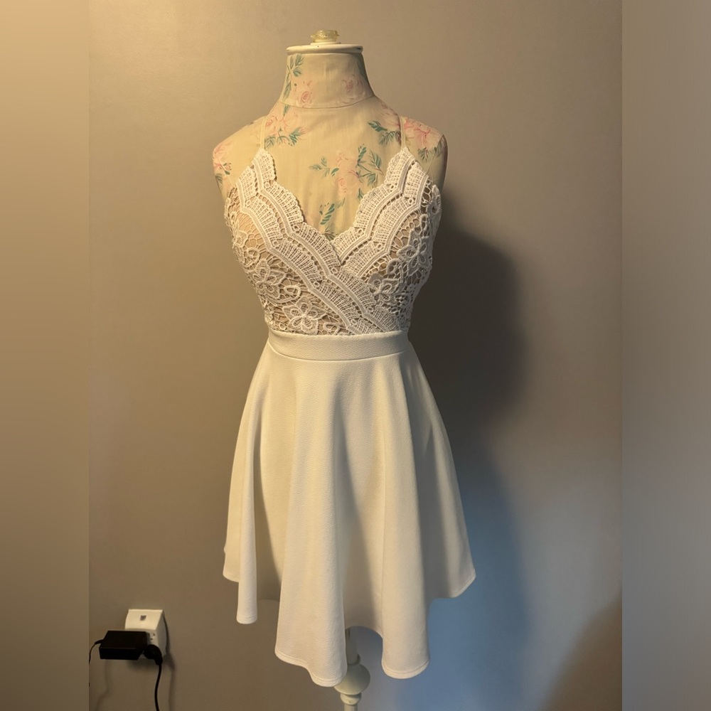 Laced white dress